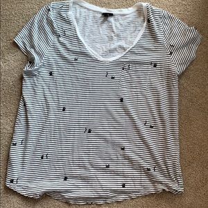 Torrid Stiped V-Neck